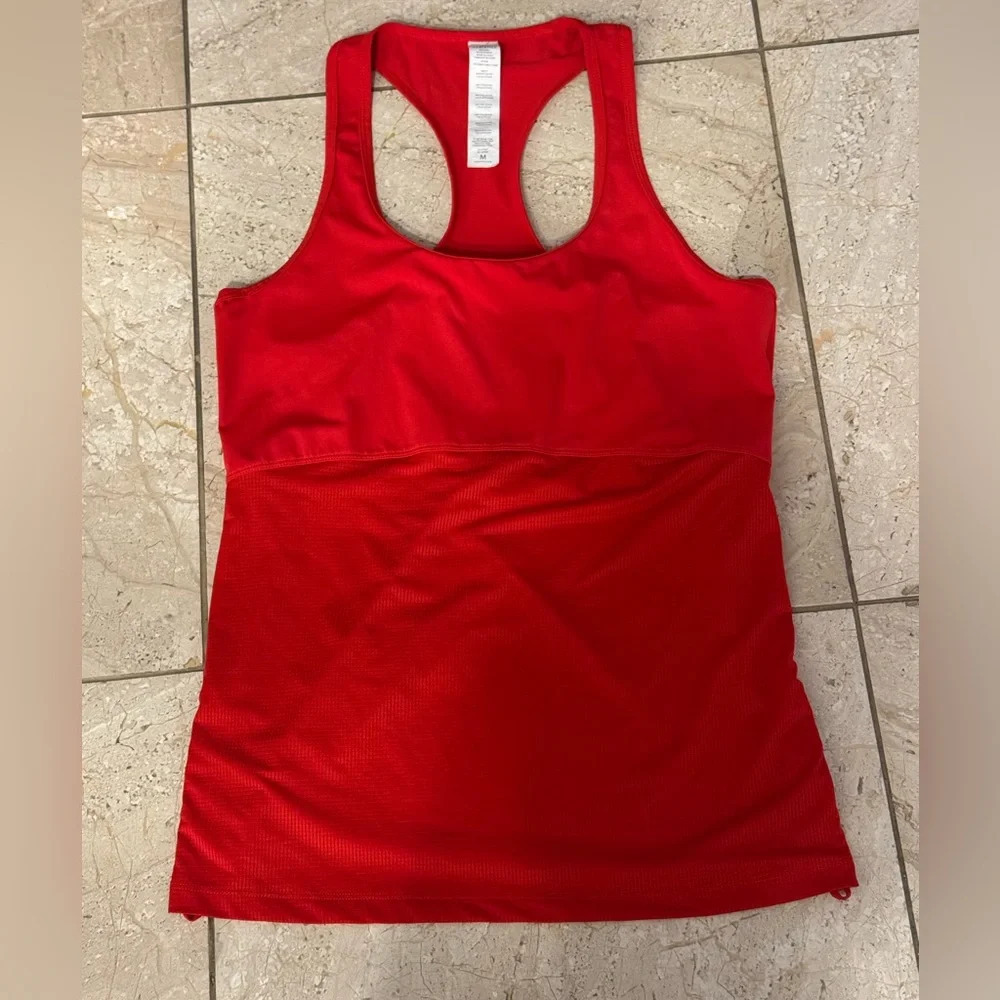 Red Racerback Tank Top - Fabletics Medium